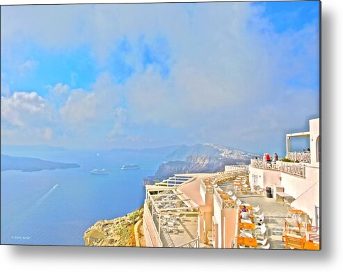 Art Metal Print featuring the photograph Santo Winery, Santorini by Shelia Kempf