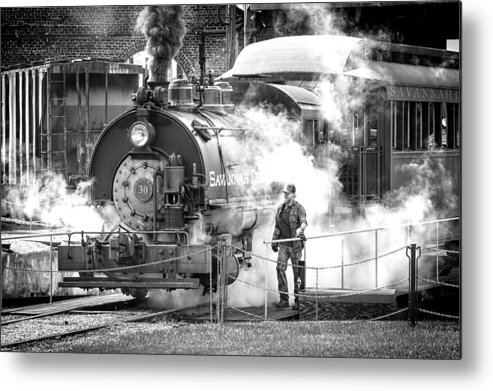 Locomotive Metal Print featuring the photograph Savannah Central Steam Locomotive by Scott Hansen