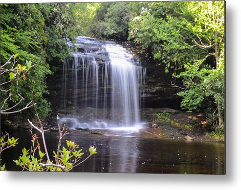 Schoolhouse Falls Metal Print featuring the photograph School House Falls by Chuck Brown