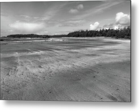 Landscape Metal Print featuring the photograph Schooner Cove Expanse Black and White by Allan Van Gasbeck