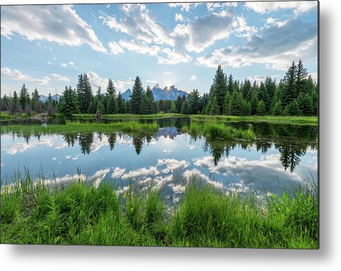 Tetons Metal Print featuring the photograph Schwabacher's Landing by Dustin LeFevre