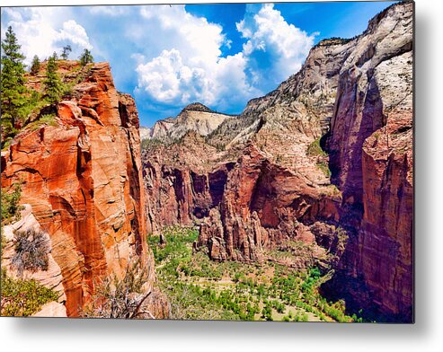 Scout's Lookout Metal Print featuring the photograph Scout's Lookout View 1 by Robert Meyers-Lussier