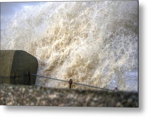 Sea Metal Print featuring the photograph Sea Spray by Spikey Mouse Photography