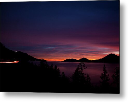 Sea Metal Print featuring the photograph Sea to Sky Sunset by Monte Arnold