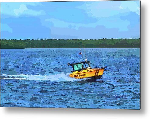 Susan Molnar Metal Print featuring the photograph Sea Tow To The Rescue by Susan Molnar