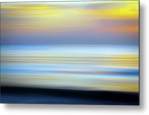 Abstract Metal Print featuring the photograph Seascape Abstract by R Scott Duncan