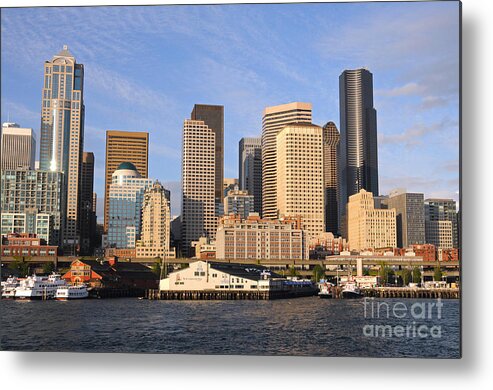 Seattle Metal Print featuring the photograph Seattle Pier 54 by Sarah Schroder