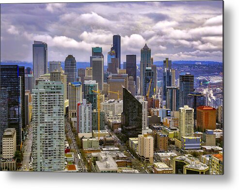 Seattle Metal Print featuring the photograph Seattle Skyline by Lorraine Baum