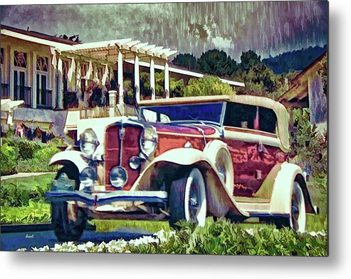 Classy Car Metal Print featuring the photograph Secret Rendezvous by Dennis Baswell