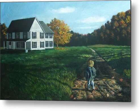 Pennsylvania Metal Print featuring the painting September Breeze Number 4 by Christopher Shellhammer