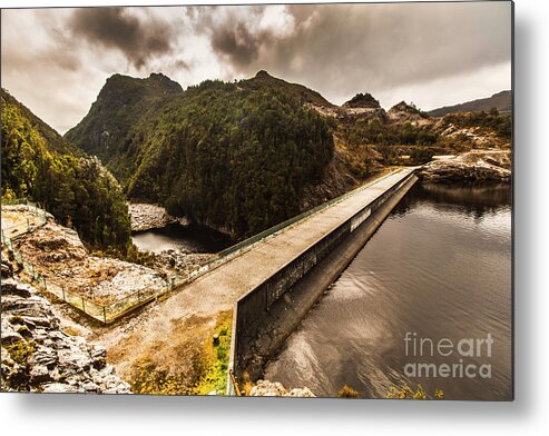Water Metal Print featuring the photograph Serpentine river crossing by Jorgo Photography