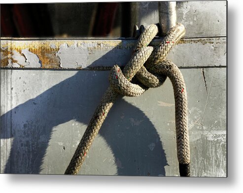 Knot Metal Print featuring the photograph Shadow Knot - 365-348 by Inge Riis McDonald