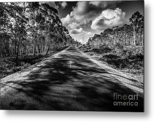 Shady Metal Print featuring the photograph Shady lane by Jorgo Photography