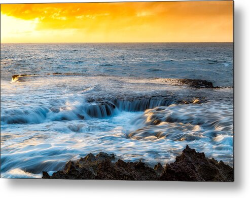 Hawaii Metal Print featuring the photograph Sharks Cove by Justin MacKenzie