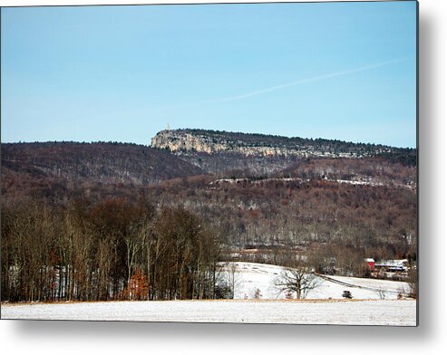 Landscape Metal Print featuring the photograph Shawangunk Ridge in December by Jeff Severson