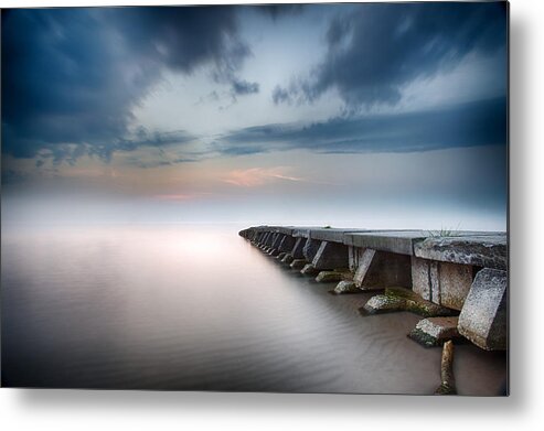 Wisconsin Metal Print featuring the photograph Sheboygan Jetty 4 by CA Johnson