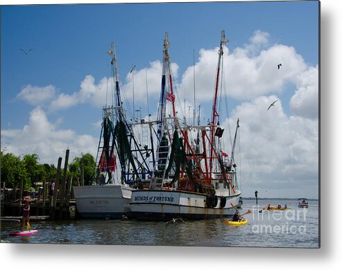 Shem Creek Metal Print featuring the photograph Shem Creek Summer by Dale Powell