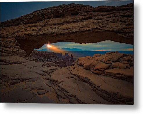 Arch Metal Print featuring the photograph Shining Down On Mesa Arch by Rick Berk