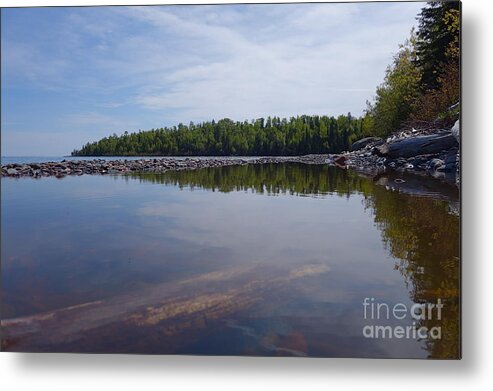 Lake Superior Shoreline Metal Print featuring the photograph Shores of Superior by Sandra Updyke
