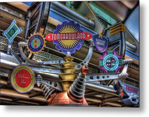 Disney Metal Print featuring the photograph Signs Of Tomorrow by Joetta West