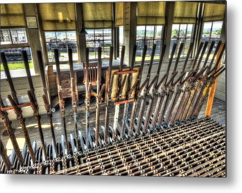 Strasburg Railroad Metal Print featuring the photograph Silent Switches by Paul W Faust - Impressions of Light
