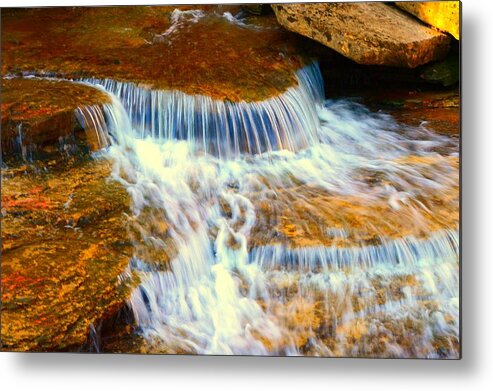 Gentle Waterfall Metal Print featuring the photograph Silky Waters by Stacie Siemsen