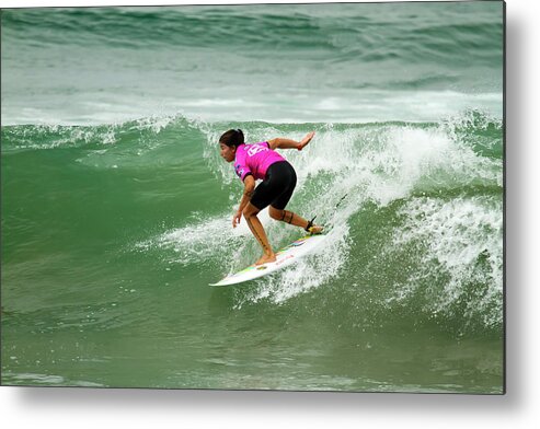 Surfers Metal Print featuring the photograph Silvana Lima Surfer by Waterdancer