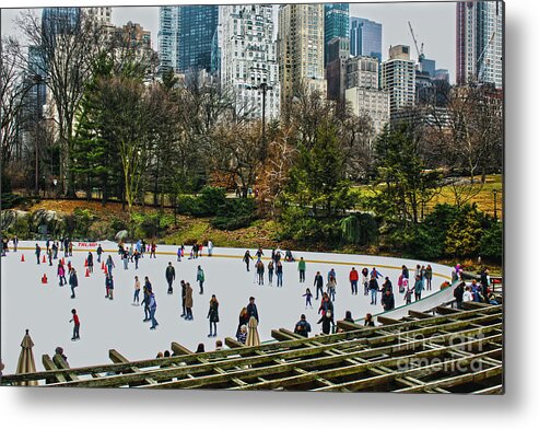 Park Metal Print featuring the photograph Skating at Central Park by Sandy Moulder