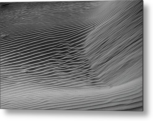 Sand Metal Print featuring the photograph SKN 1132 Wind's Creation by Sunil Kapadia