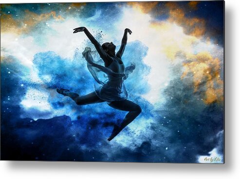 Dancer Metal Print featuring the digital art Sky Dancer 1 by Lilia D