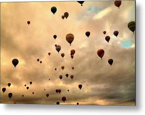 Balloons Metal Print featuring the photograph Sky Full of balloons by Jeff Swan