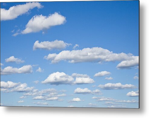 Blue Metal Print featuring the photograph Sky of Clouds by Mark Currier