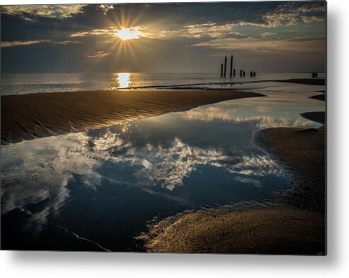 Clouds Metal Print featuring the photograph Sky Portal by Larkin's Balcony Photography