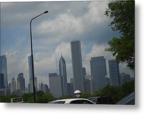 Clouds Metal Print featuring the photograph Skyline by Michelle Hoffmann