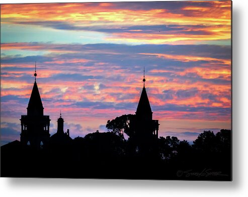 Sunrise Metal Print featuring the photograph Skyline sunrise by Stacey Sather