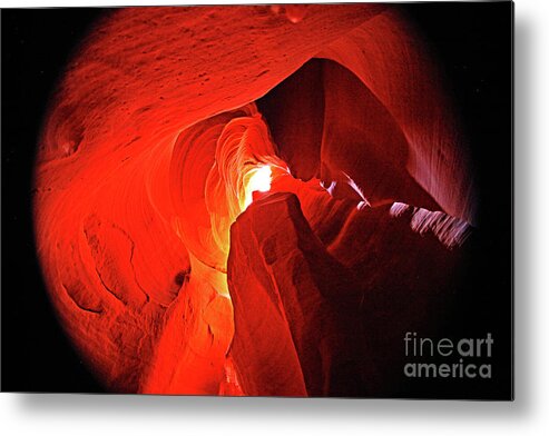  Metal Print featuring the digital art Slot Canyon 1 by Darcy Dietrich