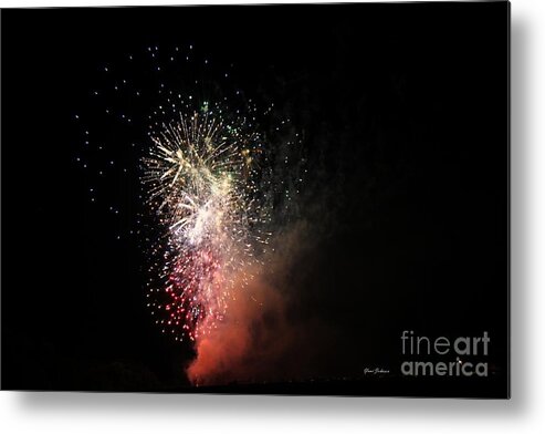 Fire Works Metal Print featuring the photograph Small Celebration by Yumi Johnson