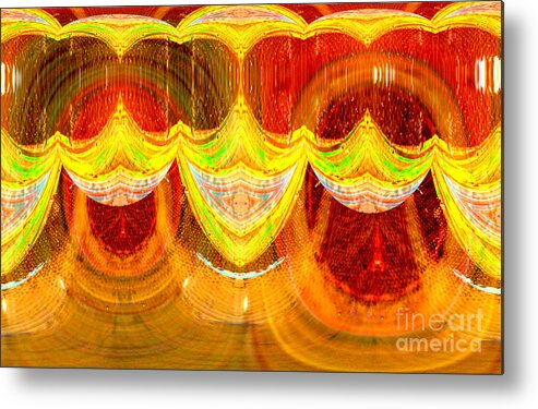 Abstract Metal Print featuring the photograph Smiely faces abstract by Jeff Swan