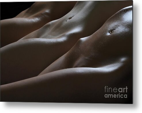 Artistic Metal Print featuring the photograph Smooth as silk by Robert WK Clark