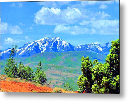 Mountains Metal Print featuring the photograph Snow Capped by Kristin Elmquist