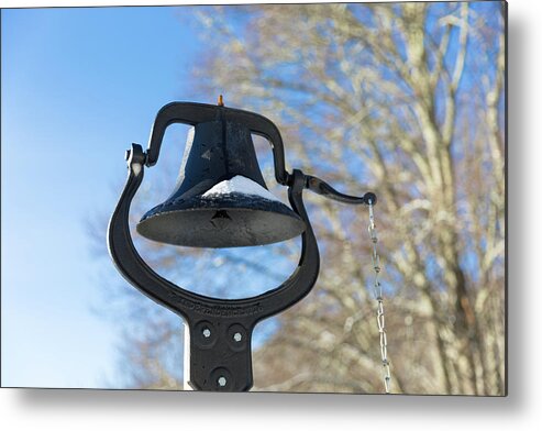 Bell Metal Print featuring the photograph Snow Covered Bell by D K Wall