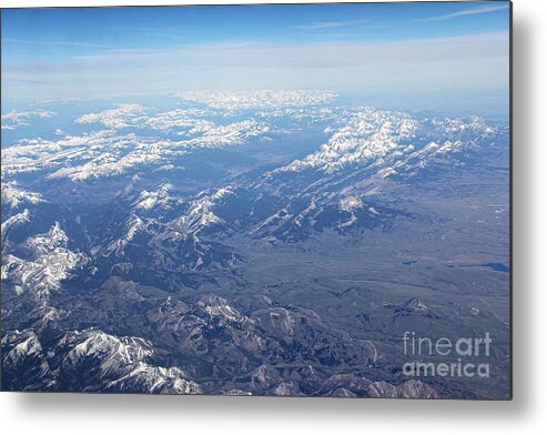 Snow Metal Print featuring the photograph Snow covered Rocky by Yumi Johnson