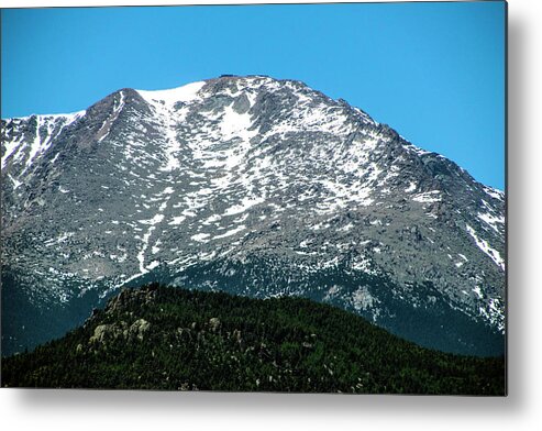 Snow God Politics Parks Usa America Landscape Outdoors Hiking Backpacking Nature Will Burlingham Metal Print featuring the photograph Snow in July by Will Burlingham