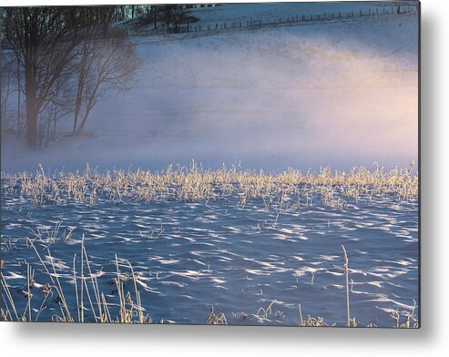 Hudson Valley Metal Print featuring the photograph Snow Waves by Angelo Marcialis