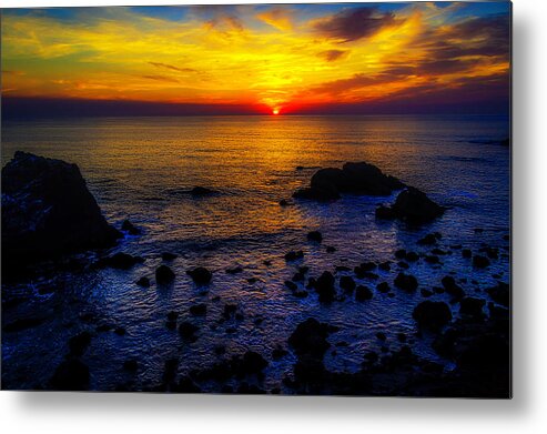 Pacific Metal Print featuring the photograph Sonoma Coast Sunset by Garry Gay