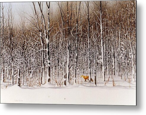 Nature Metal Print featuring the painting Sound of Silence by Conrad Mieschke