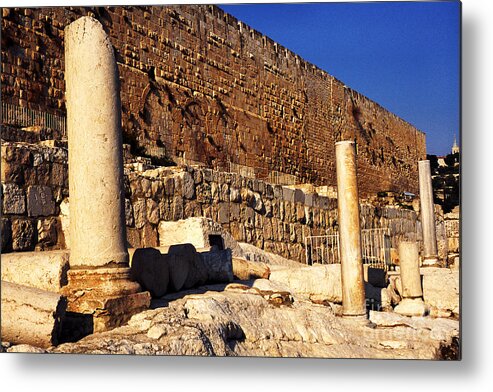 Israel Metal Print featuring the photograph Southern Temple Mount Jerusalem by Thomas R Fletcher