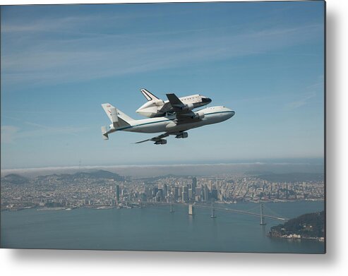 Space Shuttle Endeavour Metal Print featuring the digital art Space Shuttle Endeavour by Super Lovely