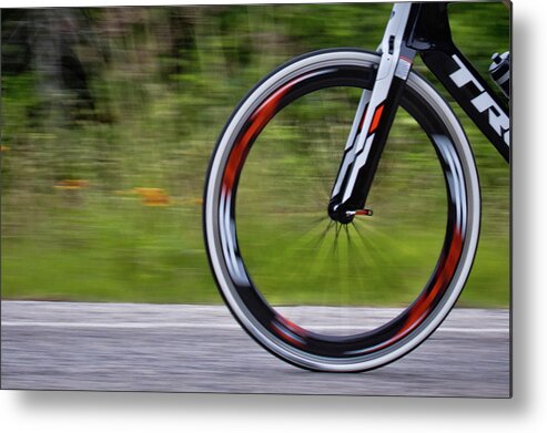 Bike Racing Metal Print featuring the photograph Speed of Life by Linda Unger