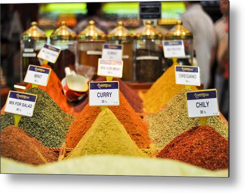 Spices Metal Print featuring the photograph Spices by Freepassenger By Ozzy CG